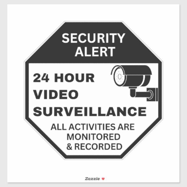 Video Surveillance Signs,Business CCTV Security  (Sheet)