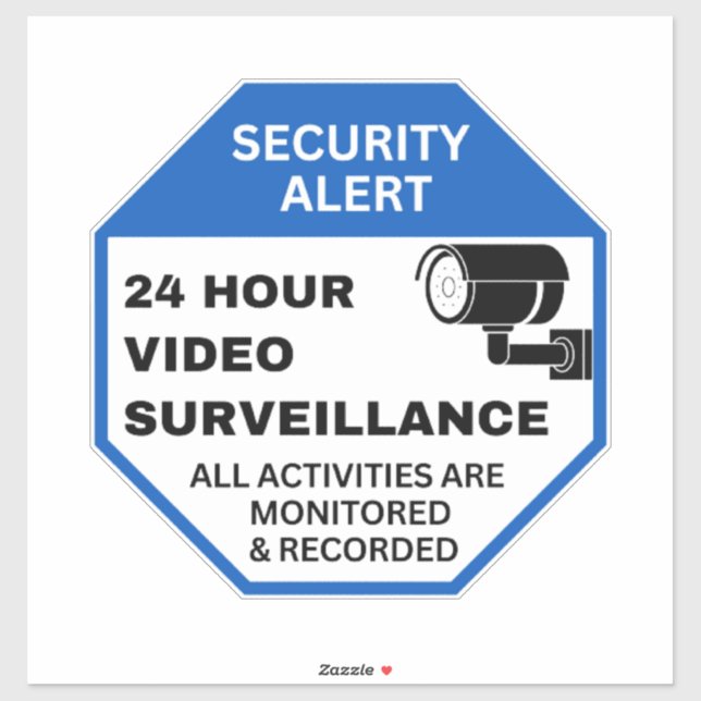 Video Surveillance Signs,Business CCTV Security  (Sheet)
