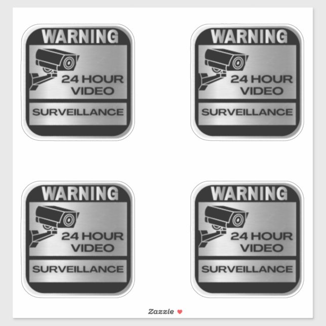 Video Surveillance Signs,warning (Sheet)
