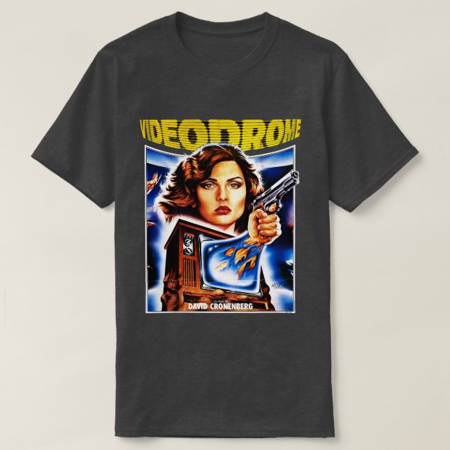 VIDEODROME 1983 Poster T-Shirt (Design Front)
