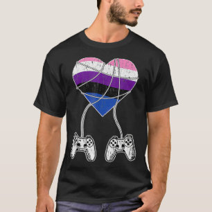 VideoGame Controller Genderfluid Pride LGBT Gaming T-Shirt