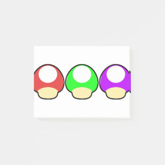 Videogame Mushrooms Post-it Notes