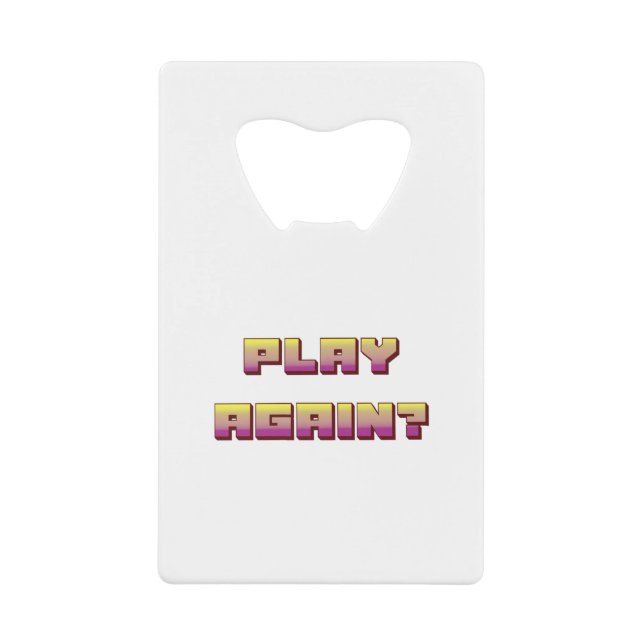 Videogame play again text pastel gradient (Front)