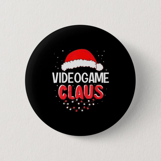 Videogame Santa Claus Christmas Matching Costume  6 Cm Round Badge (Front)