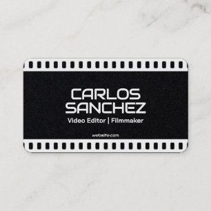 🎞️ Videographer Filmmaker Custom QR Business Card
