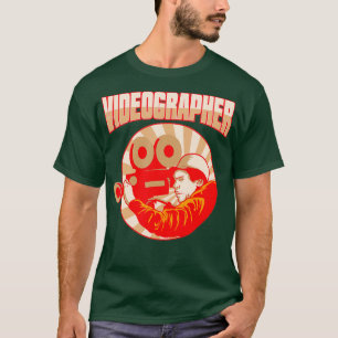 Videographer Retro Camera Videography Filmmaker T-Shirt