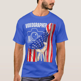Videographer USA Videography Filmmaker Gift T-Shirt