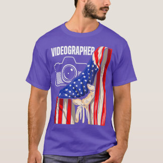 Videographer USA Videography Filmmaker Gift T-Shirt