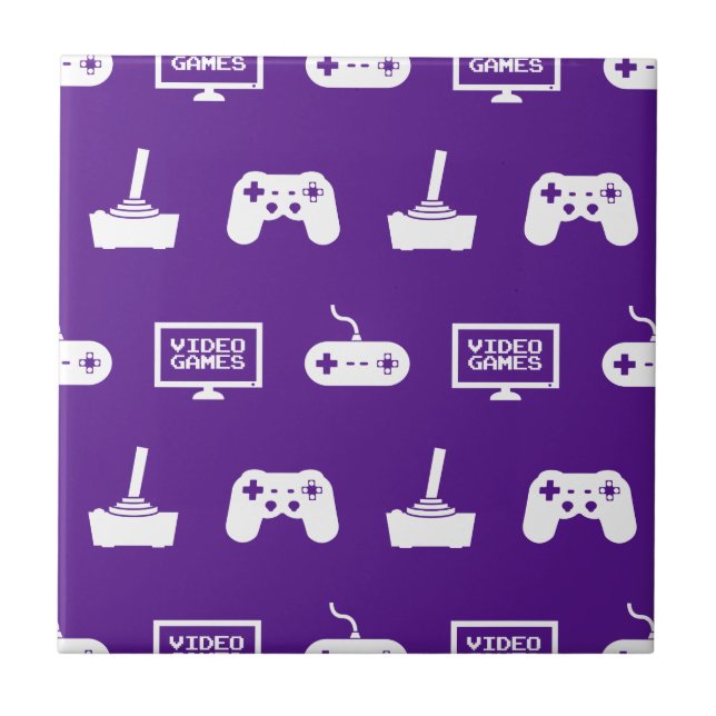 Videos Games Themed Gaming Design Video Game Gamer Ceramic Tile (Front)