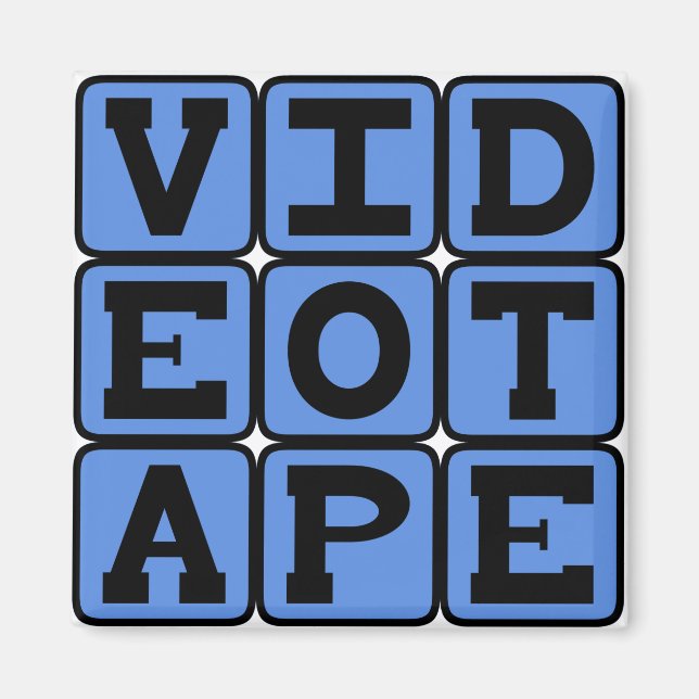 Videotape, VHS Tape Magnet (Front)
