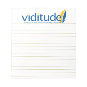 Viditude small lined notepad