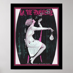 Vie Parisienne Art Deco Smoke Rings Poster