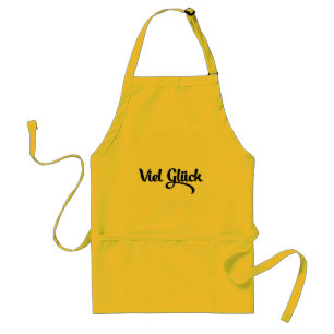 Viel Glück Good Luck German Language Standard Apron