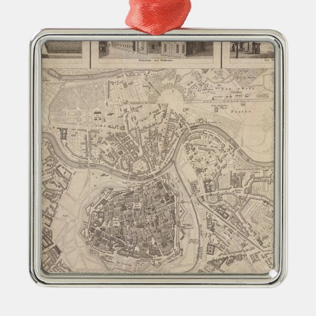 Vienna 2 metal tree decoration (Front)