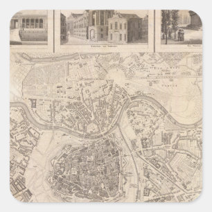 Vienna 2 square sticker