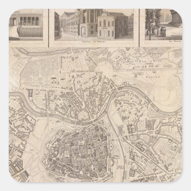 Vienna 2 square sticker (Front)