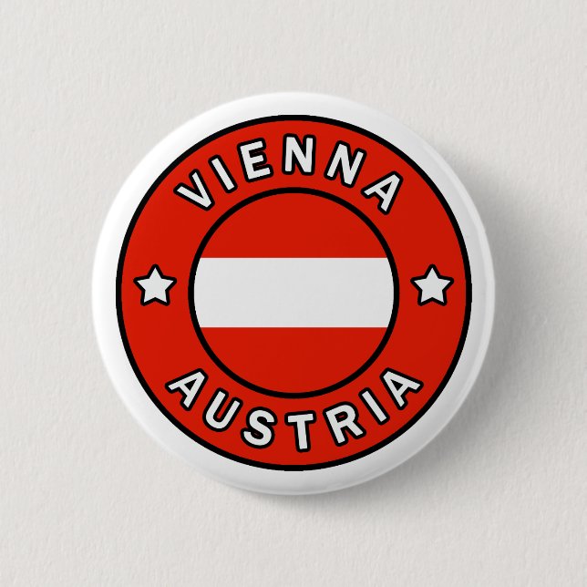 Vienna Austria 6 Cm Round Badge (Front)
