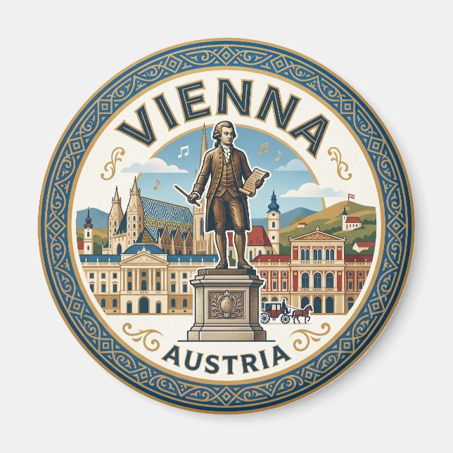 Vienna, Austria Austria Magnet (Front)