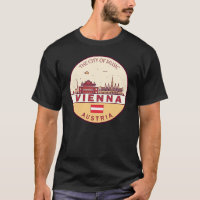 Vienna Austria City Skyline Emblem