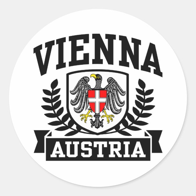Vienna Austria Classic Round Sticker (Front)