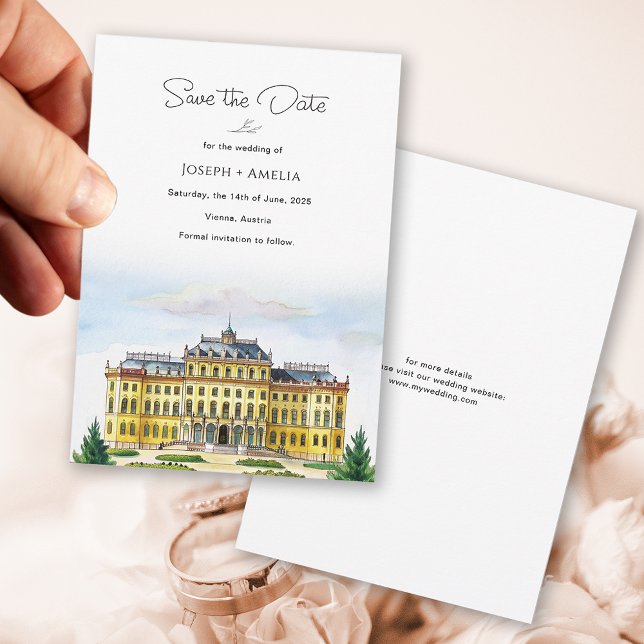 Vienna Austria Destination Wedding Save the Date (Vienna Austria Destination Wedding Save the Date)