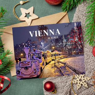 Vienna Austria Europe Travel Christmas  Holiday Postcard