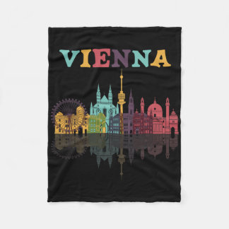 Vienna Austria Family Austrian Vacation Europian T Fleece Blanket