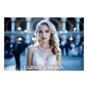 VIENNA - AUSTRIA - I LOVE VIENNA POSTER