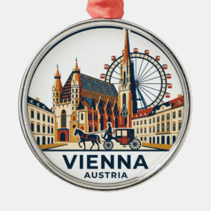 Vienna Austria Metal Ornament
