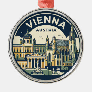 Vienna Austria Metal Ornament