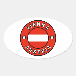Vienna Austria Oval Sticker