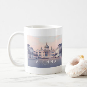 Vienna Austria Pastel Travel Design Coffee Mug