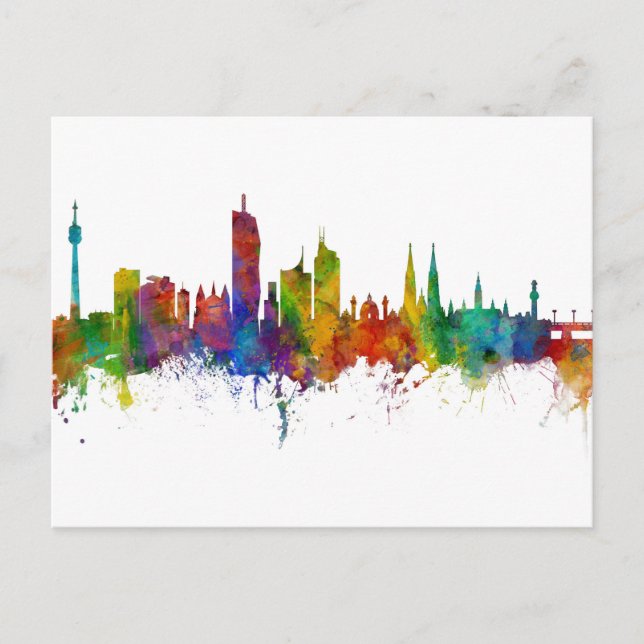 Vienna Austria Skyline Postcard (Front)