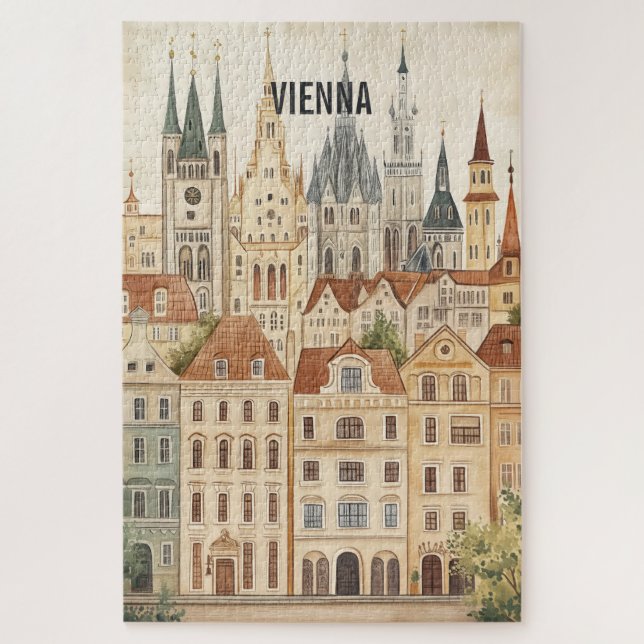 Vienna Austria Travel Jigsaw Puzzle (Vertical)