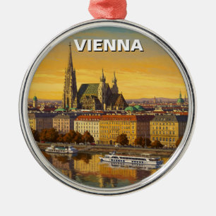 Vienna Austria Travel Metal Ornament