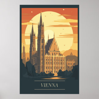 Vienna, Austria, Travel Poster
