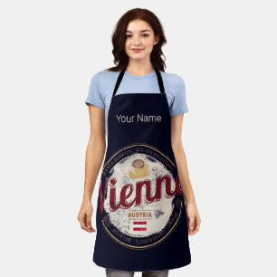 Vienna Austria Vintage Capital Viennese Melange Apron