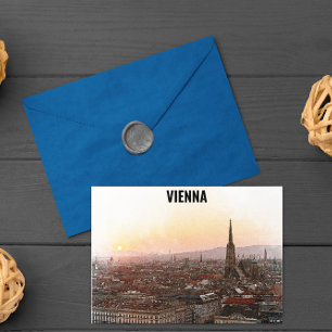Vienna Austria Vintage Colour Cityscape Postcard