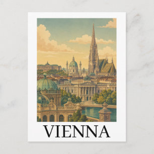 Vienna Austria Vintage Travel Austrian Culture Postcard