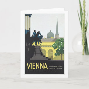 Vienna Austria - Vintage Travel Holiday Card