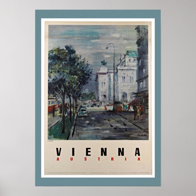 Vienna Austria - Vintage Travel Posters (Front)