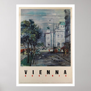Vienna Austria - Vintage Travel Posters
