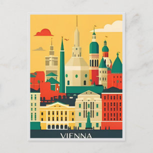 Vienna Austria Vintage Travel tourism souvenir Postcard