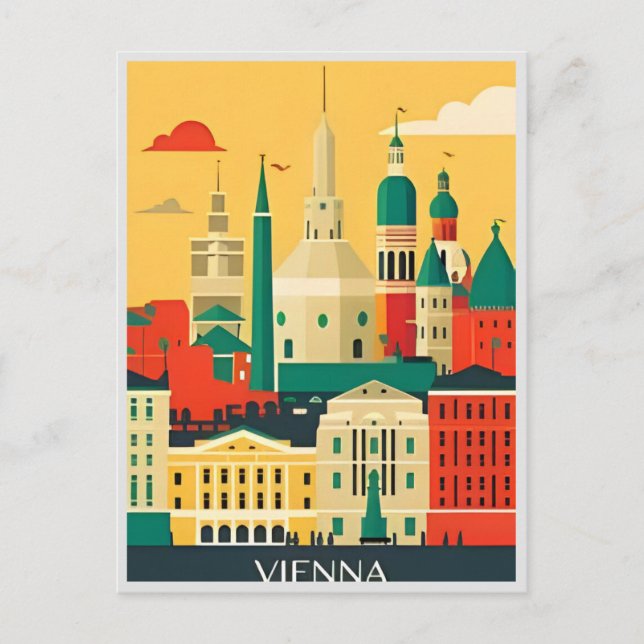 Vienna Austria Vintage Travel tourism souvenir Postcard (Front)