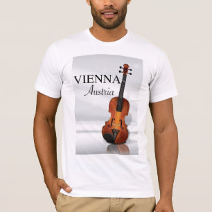 Vienna Austria Violin travel poster T-Shirt