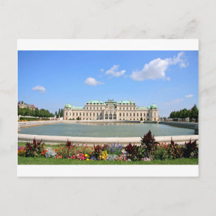 Vienna BelPalace Gardens Postcard