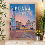 Vienna, bustling capital of Austria Poster<br><div class="desc">Vienna is the capital and largest city of Austria; it is also one of the nine Länder (Federal State) of the country.</div>