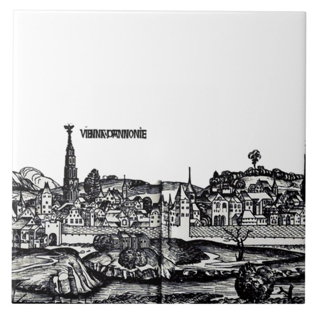 Vienna capital of Austria  Ceramic Tile (Front)