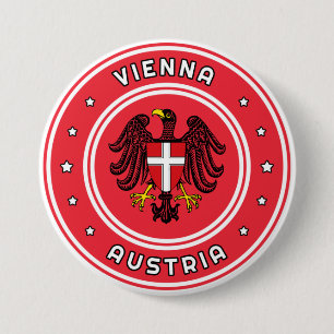 Vienna Coat of Arms, Austria 7.5 Cm Round Badge