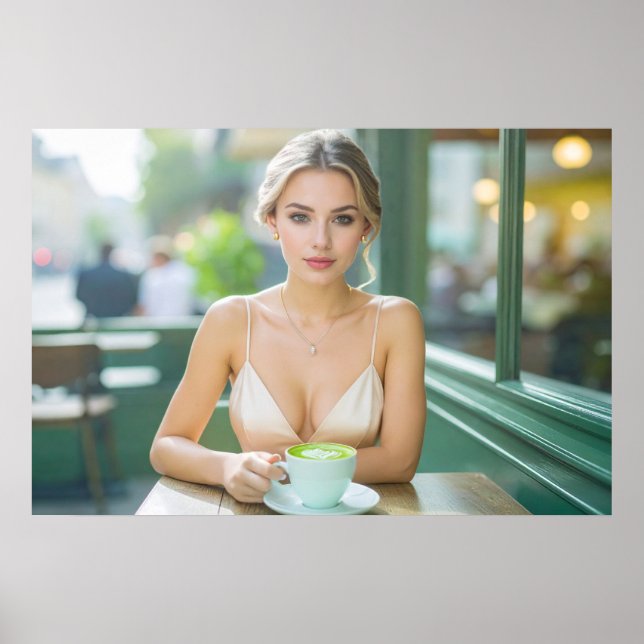 VIENNA - COFFEE HOUSE - MATCHA LATTE POSTER (Front)
